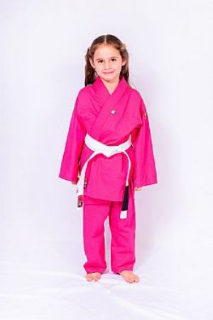 Kimono Rosa Reforçado Yama Infantil
